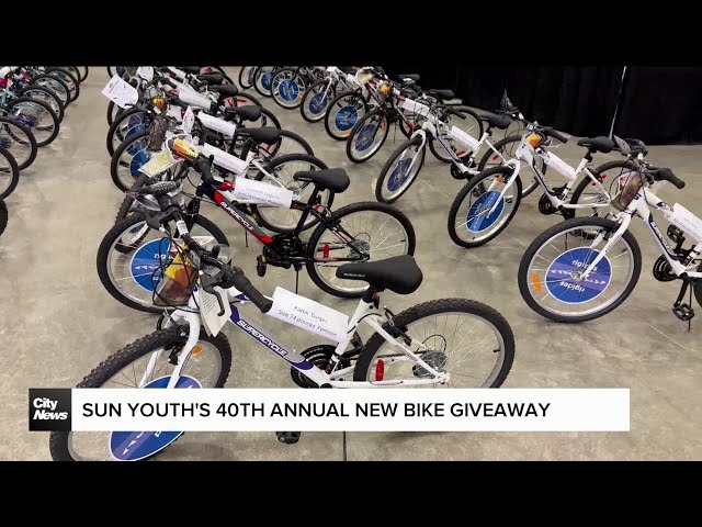 ⁣Youngsters rewarded in Montreal's annual bike giveaway