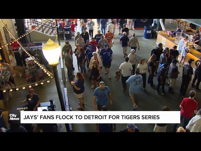 ⁣Canadian Invasion: Jays fans flock to Detroit for Tigers series