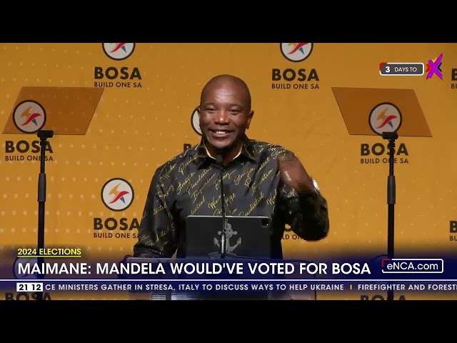 ⁣2024 Elections | 'Mandela would've voted for BOSA' - Maimane