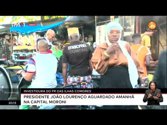 Investidurado PR das Ilhas Comores - Presidente João Lourenço aguardado amanhã na capital Moroni