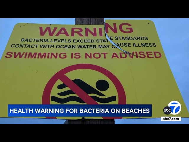 ⁣Excessive bacteria levels prompt LA County health officials to issue warnings for 5 beaches