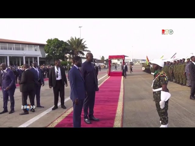 ⁣www.guineesud.com : Conakry : visite de 24H du Président Sénégalais qui a regagné son pays ce samedi