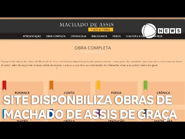 ⁣Site disponibiliza obras de Machado de Assis de forma gratuita