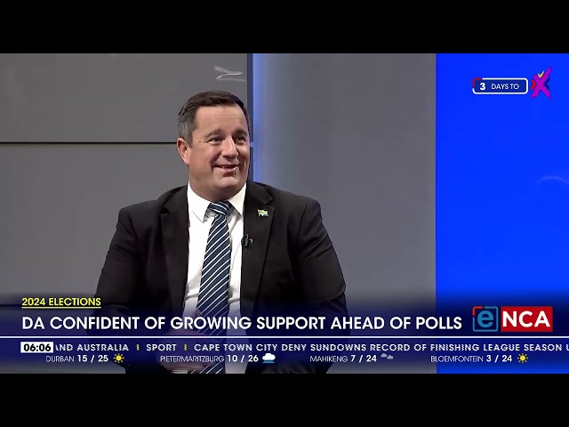 ⁣DA confident of growing support ahead of polls
