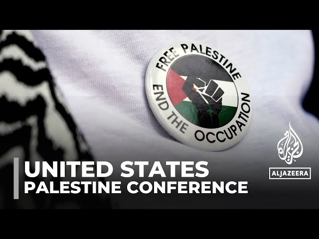 ⁣Thousands of anti-war activists gather in Michigan for Palestine conference