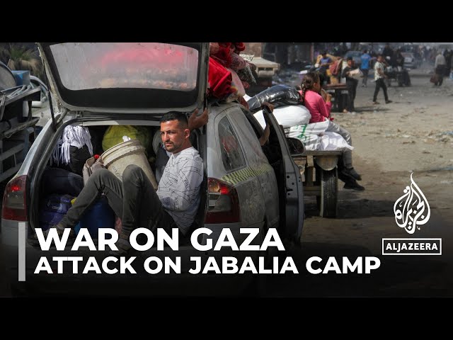 ⁣Palestinians flee Jabalia amid ‘extremely harsh conditions’