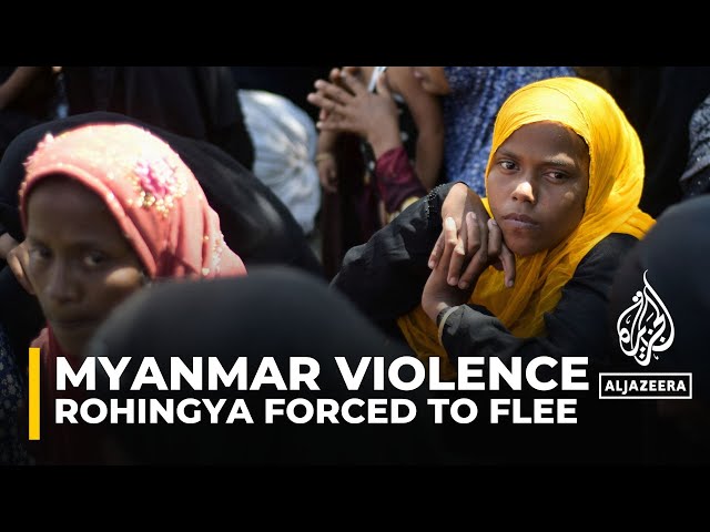 ⁣Myanmar violence: Fighting in Rakhine displaces 45,000 Rohingya