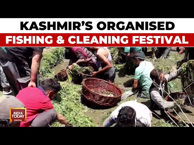 ⁣Locals Celebrate Annual Fishing And Cleaning Festival At Kulgam District Of Kashmir | India Today