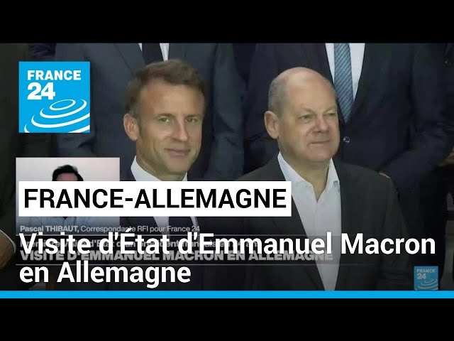 ⁣Emmanuel Macron en Allemagne pour la première visite d'État d'un président français en 24 