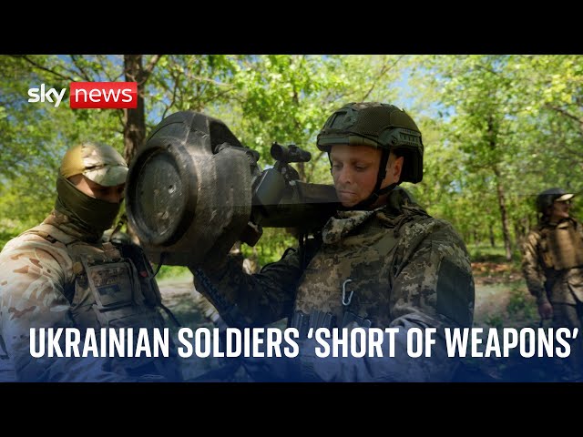 ⁣Ukrainian soldiers say they are short of weapons and ammunition