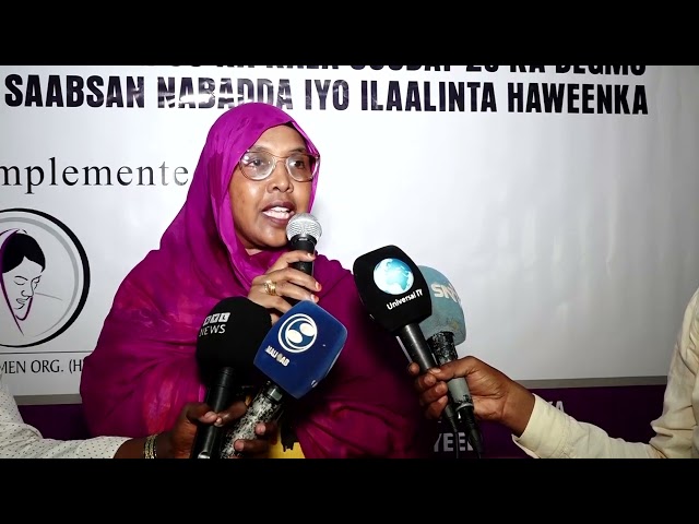 Wasiiru dowlaha wasaaradda haweenka “Haweenka waxaa laga rabaa in ay ka shaqeeyan dowlad dhiska”.