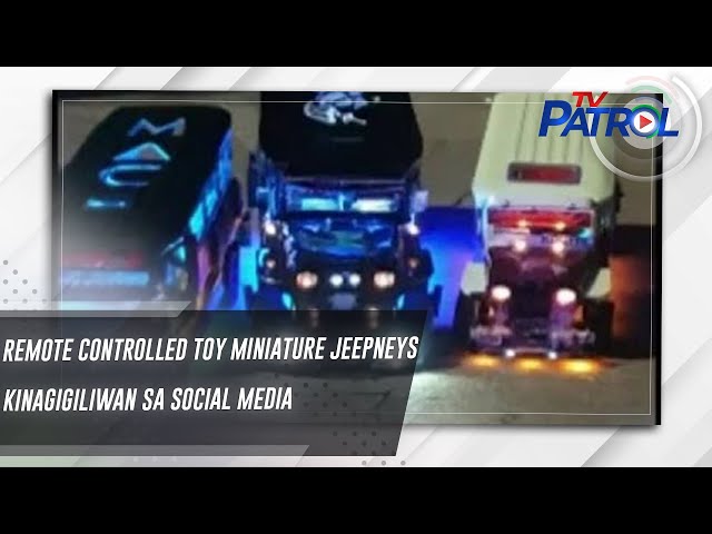 ⁣Remote controlled toy miniature jeepneys kinagigiliwan sa social media | TV Patrol