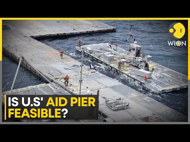 ⁣Israel-Hamas War: Is US' aid pier feasible? | Only over 70 aid trucks have reached Gaza | WION