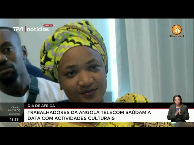 ⁣Dia de África - Trabalhadores da Angola TELECOM saúdam a data com atividades culturais
