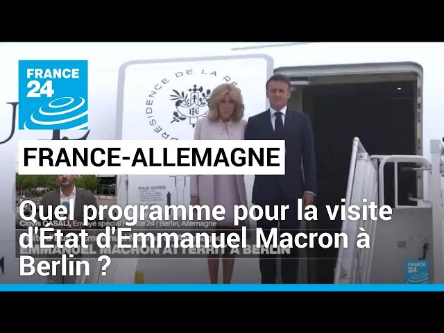 ⁣À deux semaines des Européennes, Emmanuel Macron entame une visite d'État en Allemagne