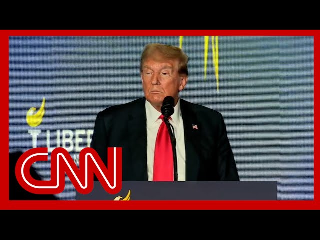 ⁣Watch Trump react to getting booed at Libertarian convention