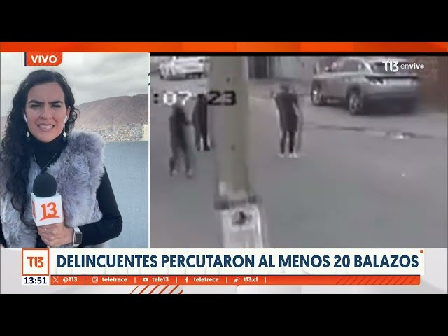 ⁣Delincuentes percutaron al menos 20 balazos en Antofagasta