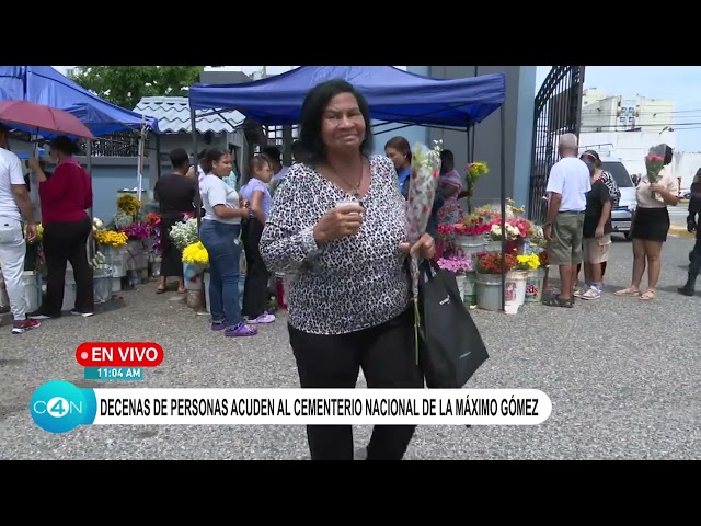 ⁣Decenas de personas acuden al Cementerio Nacional de la avenida Máximo Gómez