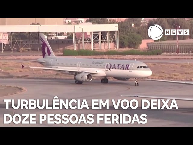 ⁣Doze pessoas ficam feridas após turbulência em voo internacional