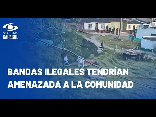 ⁣Masacre en Antioquia: dos hombres y una mujer fueron asesinados con armas de fuego