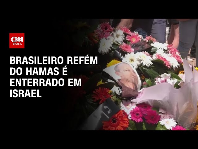 ⁣Brasileiro refém do Hamas é enterrado em Israel | AGORA CNN