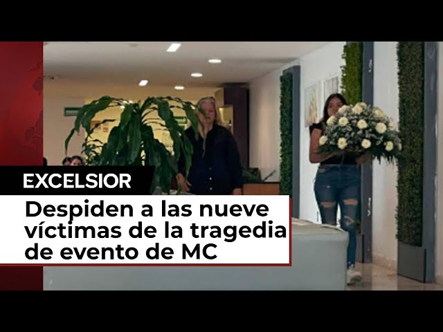 ⁣Despiden a fallecidos de la tragedia de evento de MC