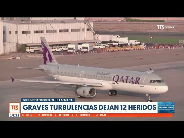 ⁣Graves turbulencias dejan 12 heridos en vuelo de Doha a Dublín