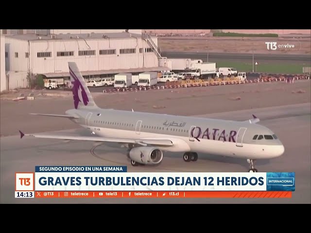 Graves turbulencias dejan 12 heridos en vuelo de Doha a Dublín