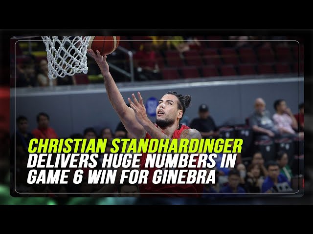 ⁣Christian Standhardinger downplays another monster game for Ginebra | ABS-CBN News