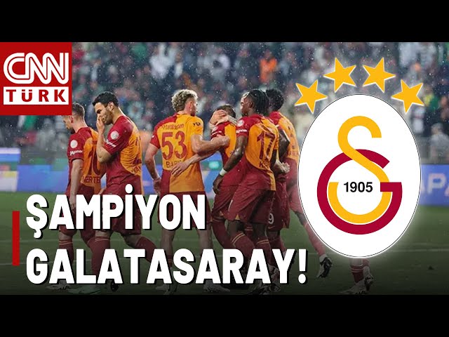 SON DAKİKA! Süper Lig'in Kazananı Belli Oldu! Galatasaray 24. Kez Şampiyonluğunu Kutluyor!