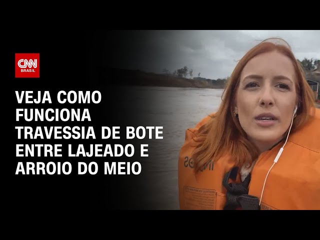 ⁣Veja como funciona travessia de bote entre Lajeado e Arroio do Meio | AGORA CNN