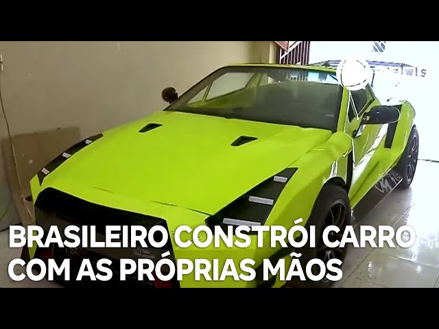 Brasileiro constrói carro esportivo com as próprias mãos