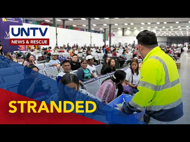 ⁣Higit 2,000 pasahero, stranded sa Batangas Port dulot ng bagyong Aghon