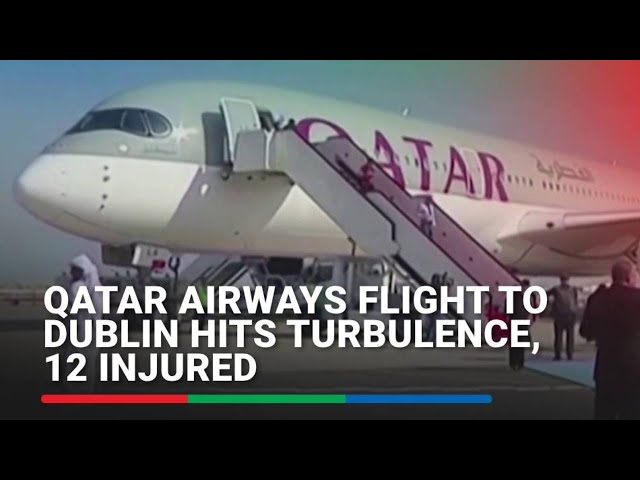 ⁣Qatar Airways flight to Dublin hits turbulence, 12 injured