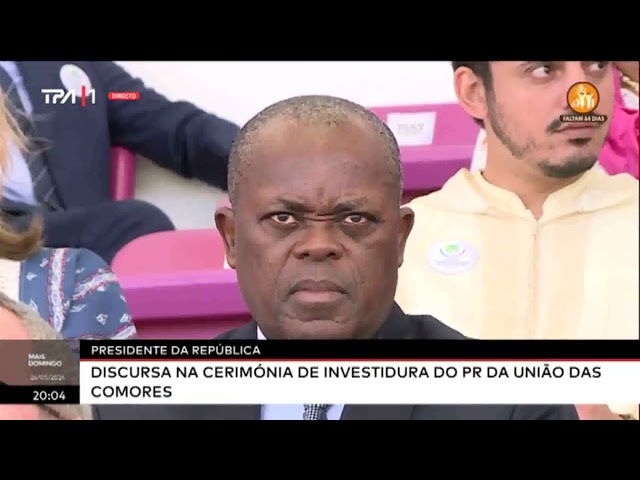 Presidente da República - Discursa na cerimónia de investidura do PR da União das Comores