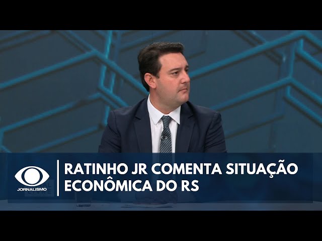 ⁣Ratinho Jr comenta situação econômica do Rio Grande do Sul