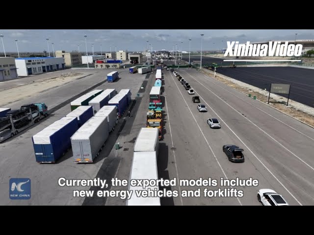⁣Auto exports accelerate at Xinjiang port