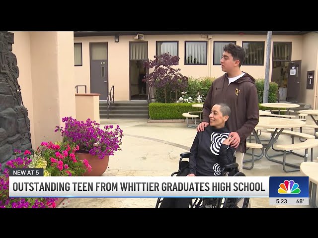 ⁣Whittier teen is graduating high school after being a caretaker for his sick mom