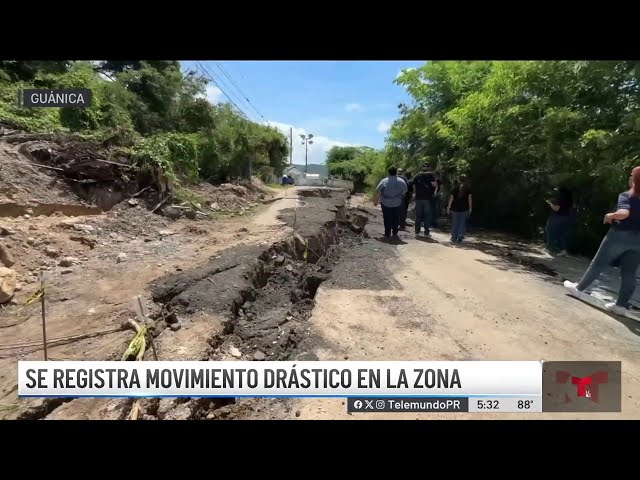 Preocupantes movimientos de tierra en Guánica