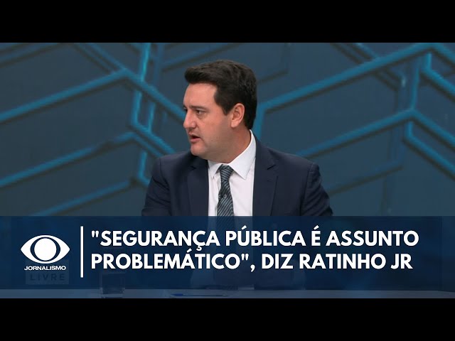 ⁣"Segurança pública é assunto problemático", diz Ratinho Jr