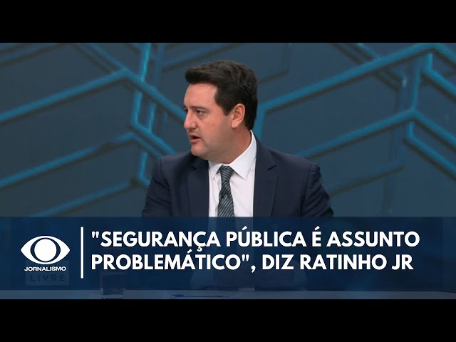 "Segurança pública é assunto problemático", diz Ratinho Jr