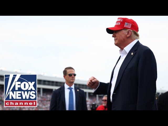 ⁣Trump gets 'roaring reception' at Coca-Cola 600 NASCAR race