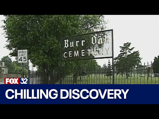 ⁣Chicago family finds human jaw bone, teeth while visiting grave at Burr Oak Cemetery