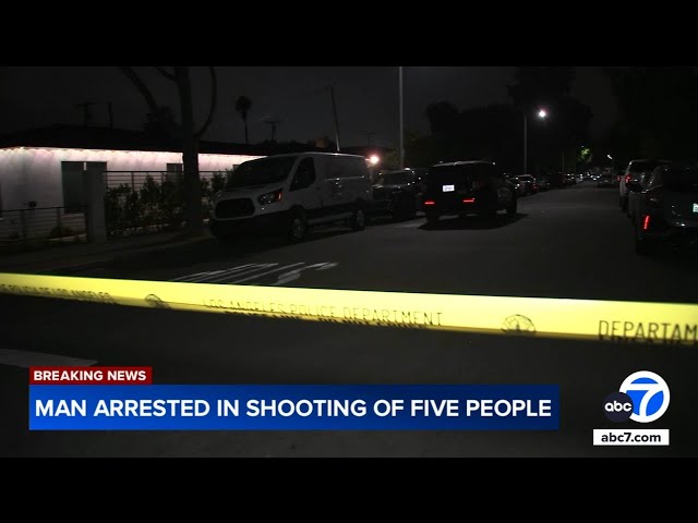⁣61-year-old man arrested after 5 shot at home in San Fernando
