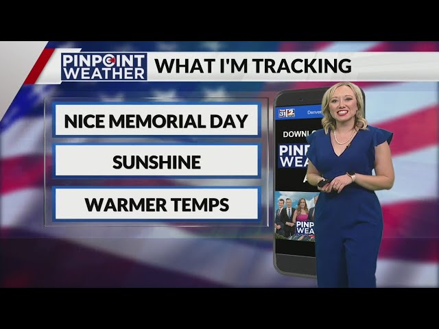 ⁣Denver weather: Sunny, warmer Memorial Day before chance for thunderstorms