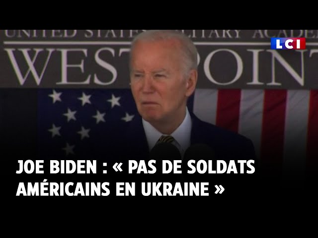 ⁣Joe Biden : « Pas de soldats américains en Ukraine »