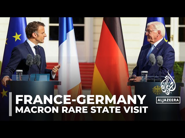 ⁣Macron makes rare state visit to Germany to boost ties, defend democracy