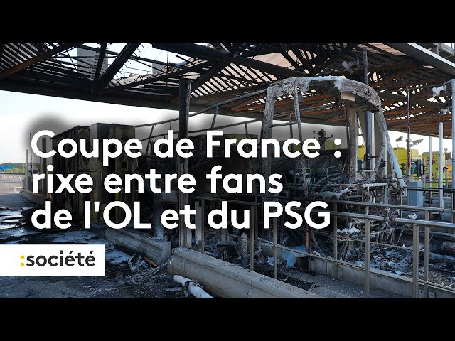 ⁣Coupe de France : une rixe entre supporters de l'OL et du PSG fait une trentaine de blessés lég