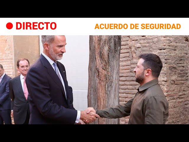 ⁣ZELENSKI en ESPAÑA  EN DIRECTO: El REY FELIPE VI recibe al PRESIDENTE de UCRANIA en BARAJAS | RTVE