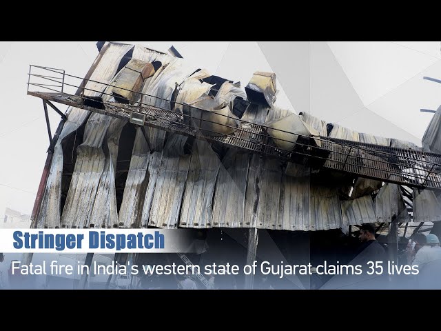 ⁣Stringer Dispatch: Amusement park fire in India's Gujarat claims 35 lives
